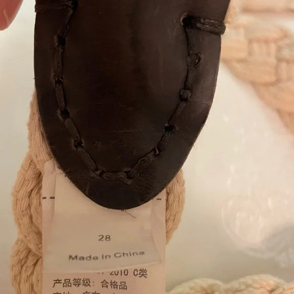 Y2K Vintage Abercrombie & Fitch Rope Braided Belt Moose S/ M New - Picture 12 of 12